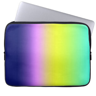 Ombre purple yellow green spring summer colours ri laptop sleeve