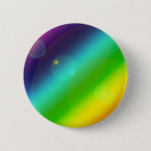 ombre rainbow 6 cm round badge