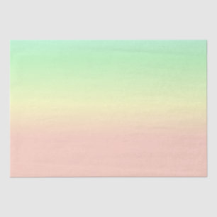 Ombre Rainbow Abstract Pastel Pattern Tissue Paper