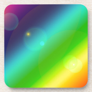 ombre rainbow coaster