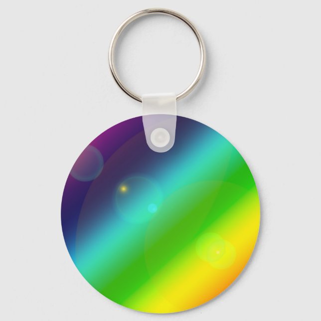 ombre rainbow key ring (Front)