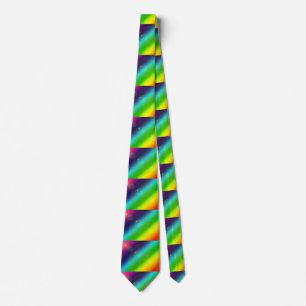 ombre rainbow mens neck tie