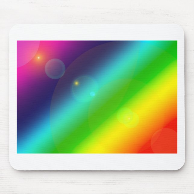 ombre rainbow mouse pad (Front)