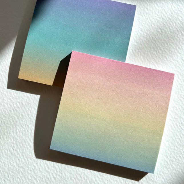 Ombré Rainbow Post-It Notes (Rainbow and dusk ombré notes from Joy Design.)