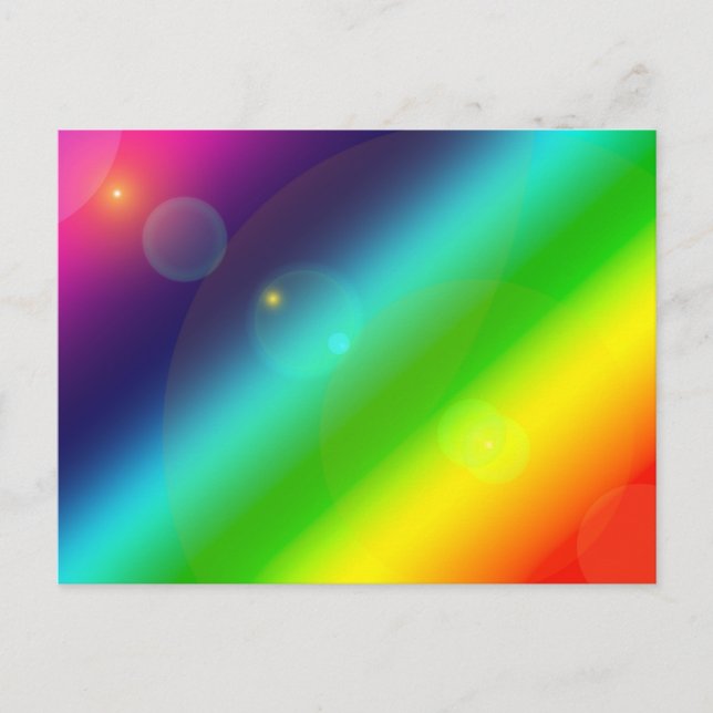 ombre rainbow postcard (Front)