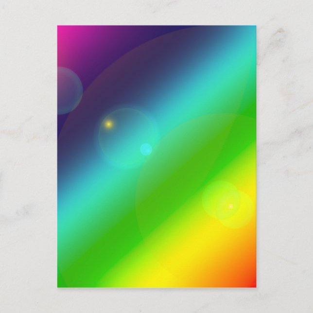 ombre rainbow postcard (Front)