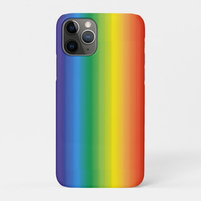 Ombre Rainbow Pride Bold Bright Case-Mate iPhone Case (Back)