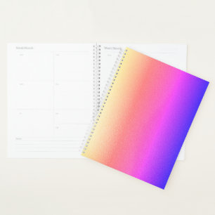 Ombre Rainbow Shimmer   Colourful Custom Planner