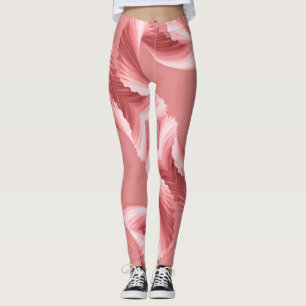Ombre Red Brush Strokes Leggings