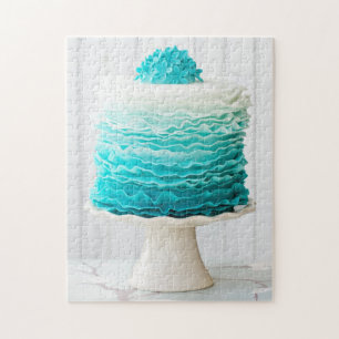 Ombre ruffle cake jigsaw puzzle