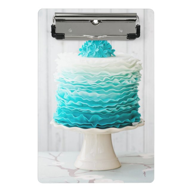 Ombre ruffle cake mini clipboard (Front)