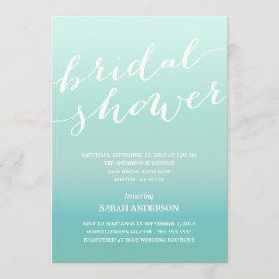 OMBRE SHOWER BRIDAL SHOWER INVITATION
