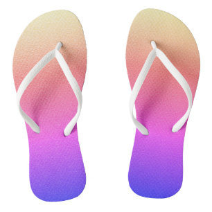 Ombre Sunset   Bronze Pink Purple Custom Thongs