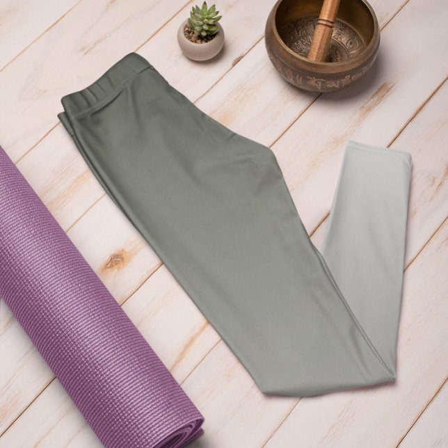 Ombre Trend Colour Dark Forest Grey Pastel Legging (Creator Uploaded)