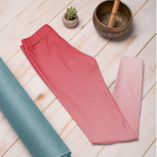 Ombre Trend Colour Vibrant Red - Pastel Leggings