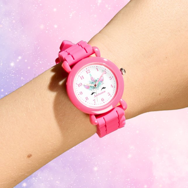 Ombre Unicorn Personalised Custom Kid's Watch (Creator Uploaded)