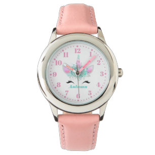 Ombre Unicorn Personalised Custom Kid's Watch
