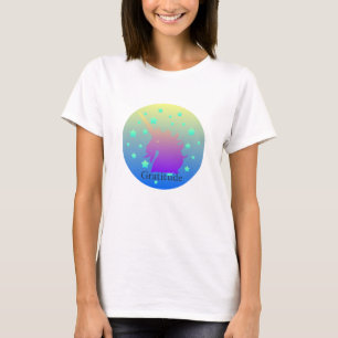 Ombre unicorn with word gratitude T-Shirt