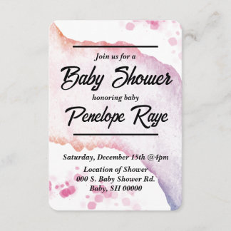 Ombre Watercolor Enclosure Card