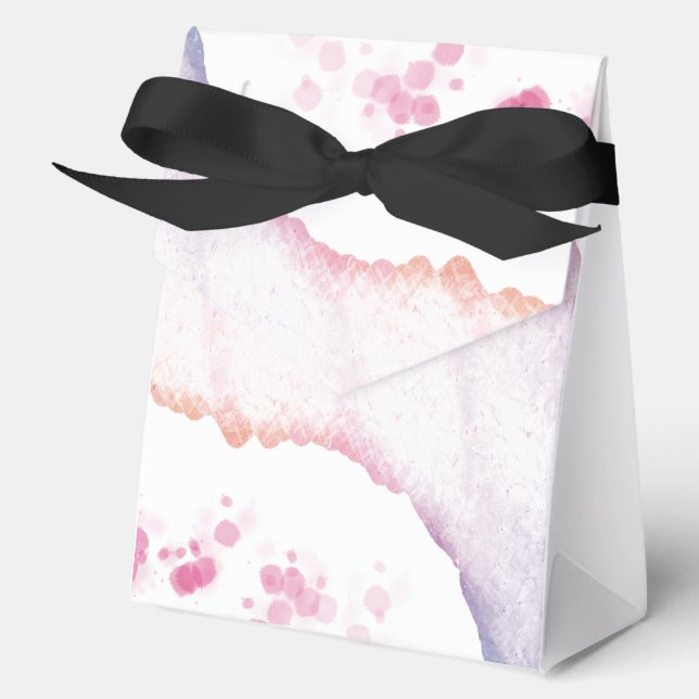Ombre Watercolor Favour Boxes (Front)