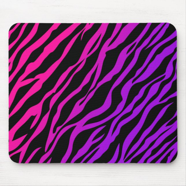 Ombre Zebra Print Mouse Pad (Front)