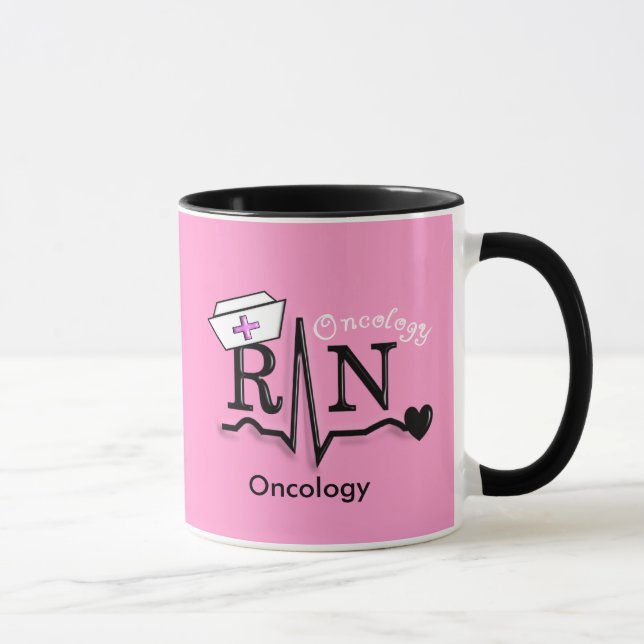 Omcology Nurse  RN Gifts QRS Design Mug (Right)