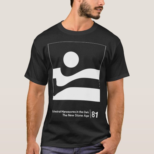 OMD Minimal Style Artwork friend gift T-Shirt (Front)