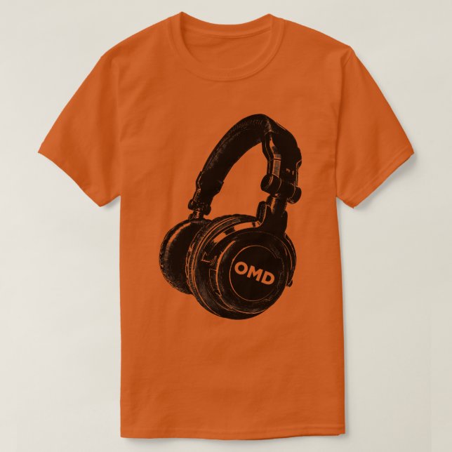 OMD Retro Headphones T-Shirt (Design Front)