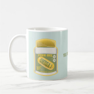 Omega 3 fish oil coffee mug