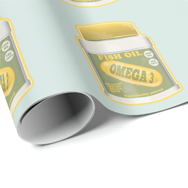 Omega 3 fish oil wrapping paper (Roll Corner)