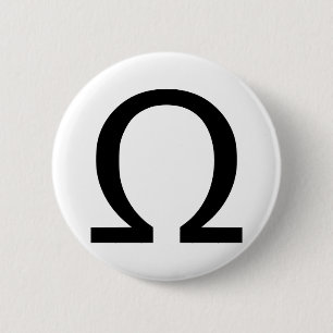 Omega 6 Cm Round Badge