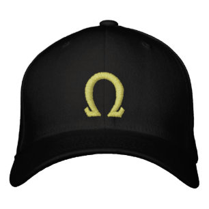 omega embroidered hat