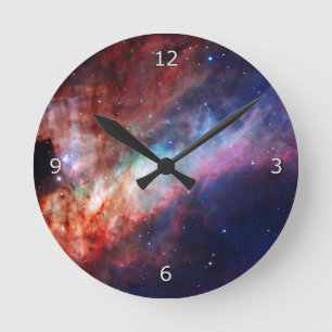 Omega Nebula - Our Awesome Universe Round Clock