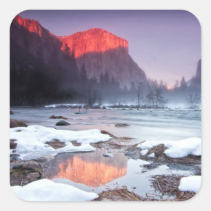 Omega Red Square Sticker