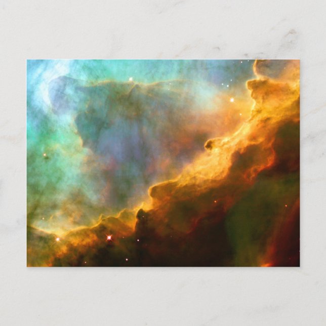 Omega Swan Nebula Hubble Space Postcard (Front)