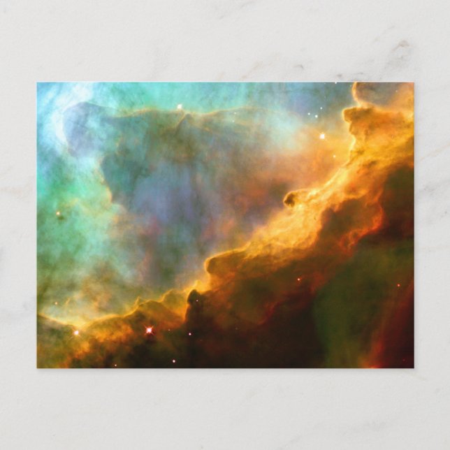 Omega / Swan Nebula (Hubble Telescope) Postcard (Front)