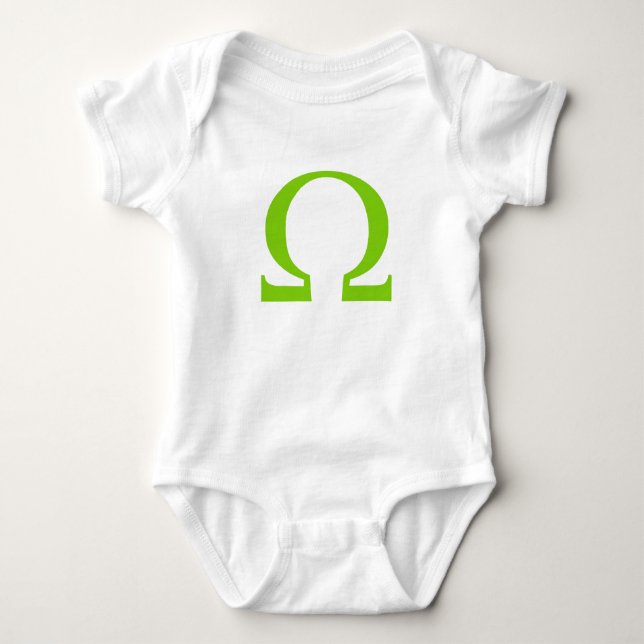 Omega Symbol Baby Bodysuit (Front)