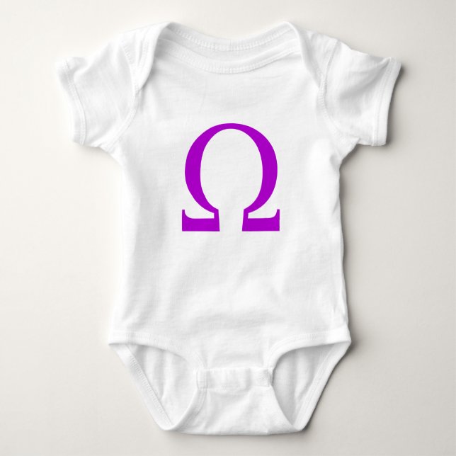 Omega Symbol Baby Bodysuit (Front)