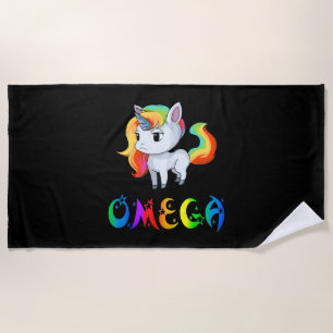 Omega Unicorn Beach Towel