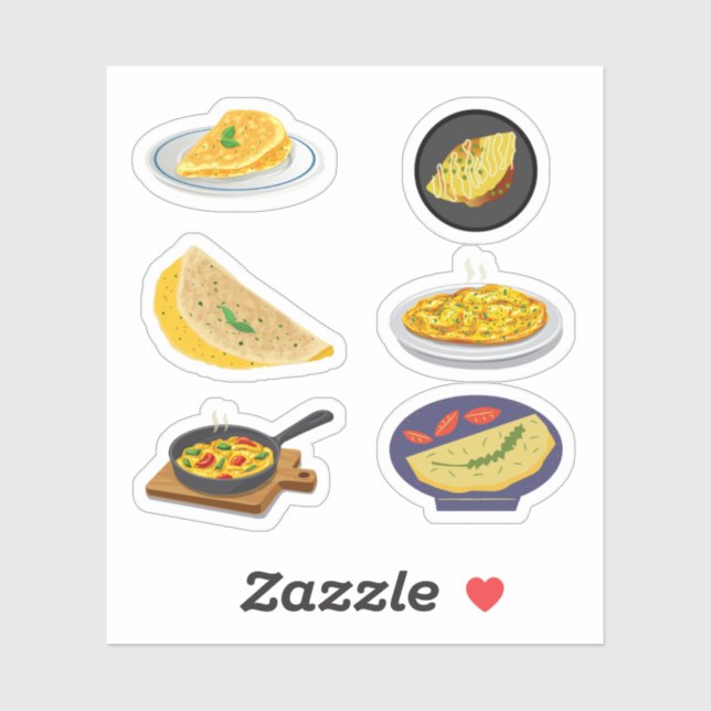 Omelet Stickers (Sheet)