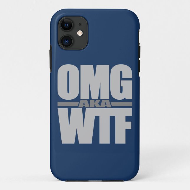 OMG aka WTF custom iPhone case (Back)