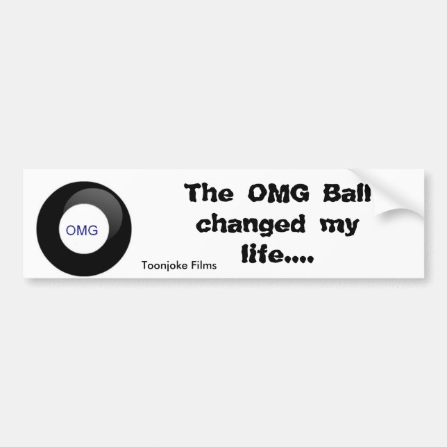 OMG Ball Bumper Sticker (Front)