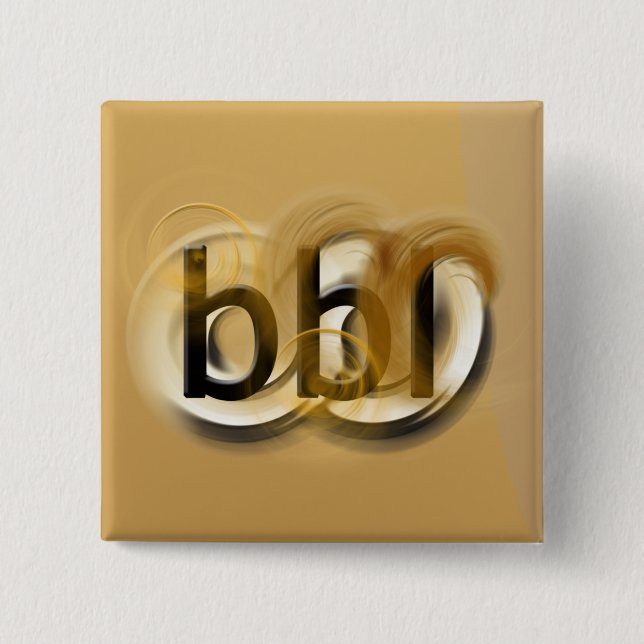 OMG! bbl 15 Cm Square Badge (Front)