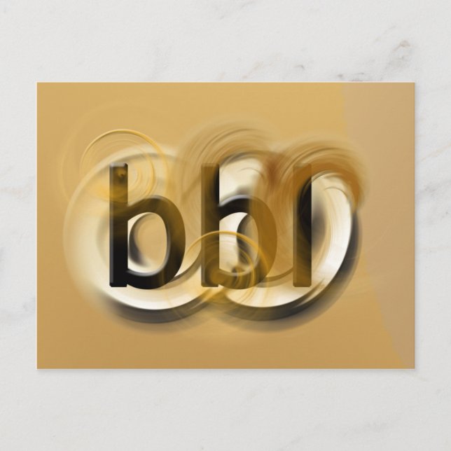 OMG! bbl Postcard (Front)