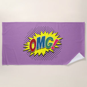 OMG! BEACH TOWEL