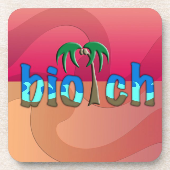 OMG! biotch Coaster (Front)