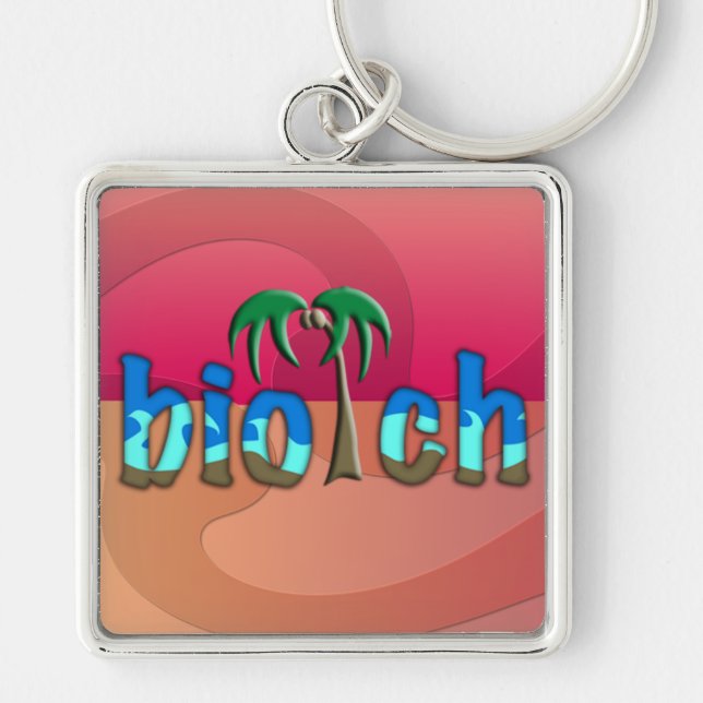 OMG! biotch Key Ring (Front)