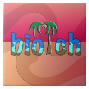 OMG! biotch Tile
