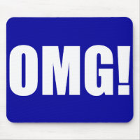 OMG! Blue Mouse pad(dark)
