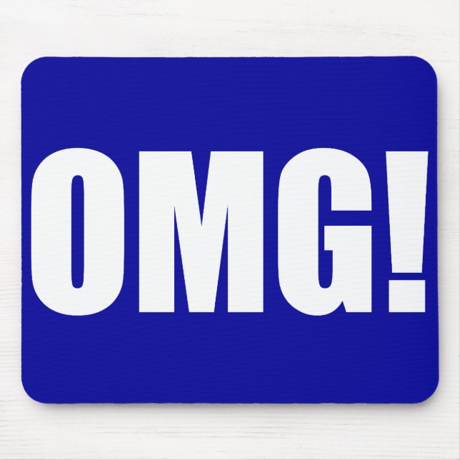 OMG! Blue Mouse pad(dark) Pad (Front)